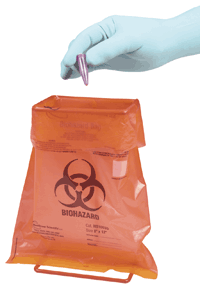 Heathrow Scientific Biohazard Disposal Bag and Holder