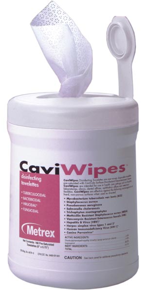 METREX CAVIWIPES DISINFECTING TOWELETTES