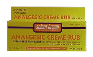 SAJ SELECT BRAND ANALGESIC-CREAM