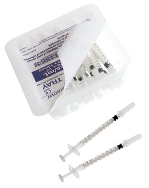 TERUMO ALLERGY SYRINGES & TRAYS